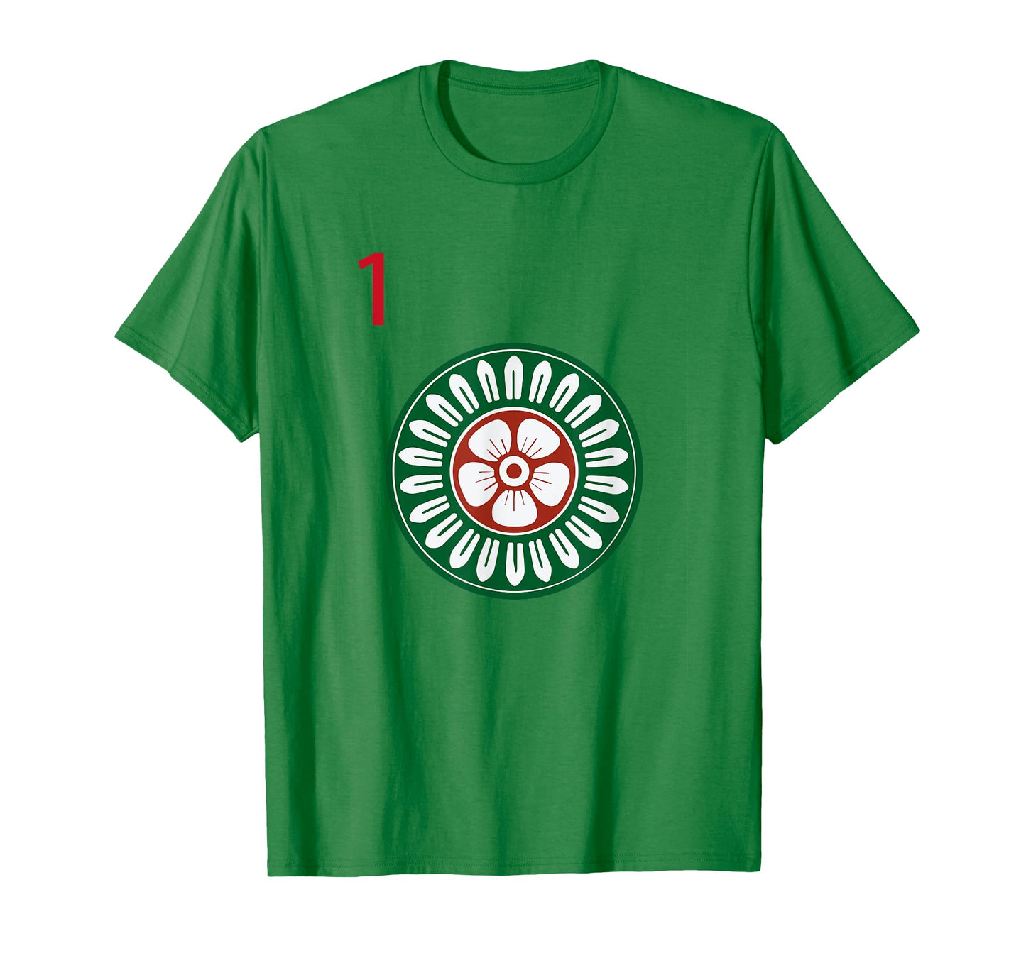 Chinese Mah Jong Dots Pinzu One Tile Mahjong Costume T-Shirt