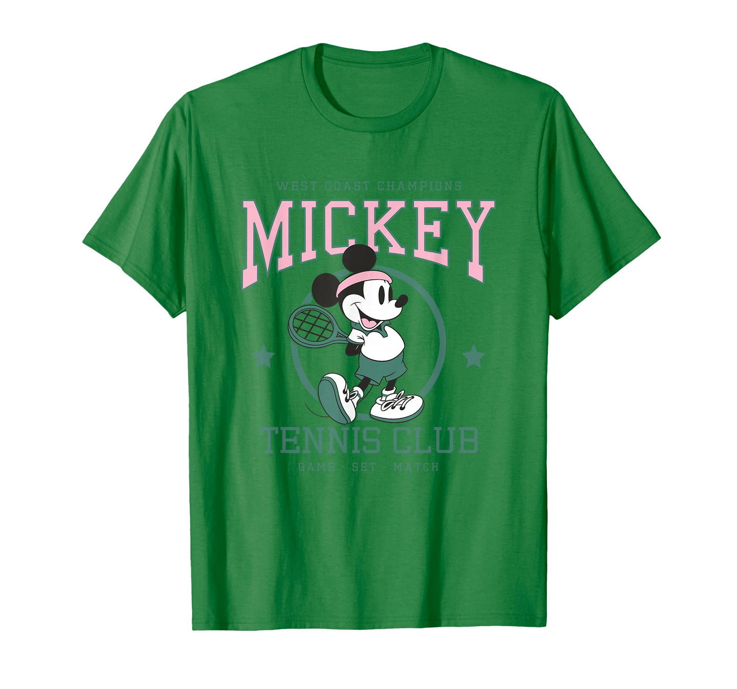 Disney Mickey And Friends Retro Tennis Club Game Set Match T-Shirt