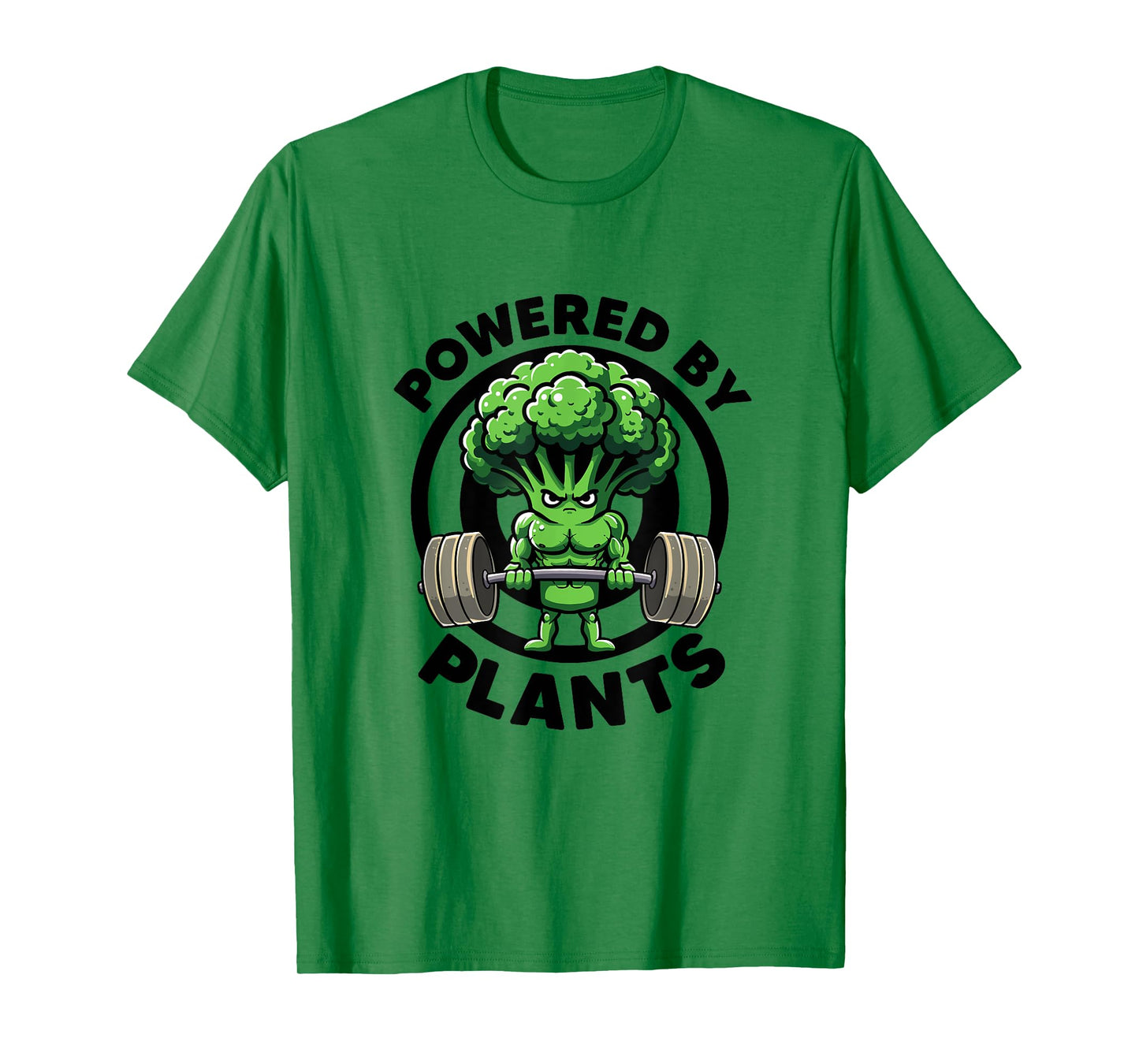 Powered By Plants Vegan Athlete Vegan Gym Vegan Bodybuilding T-Shirt