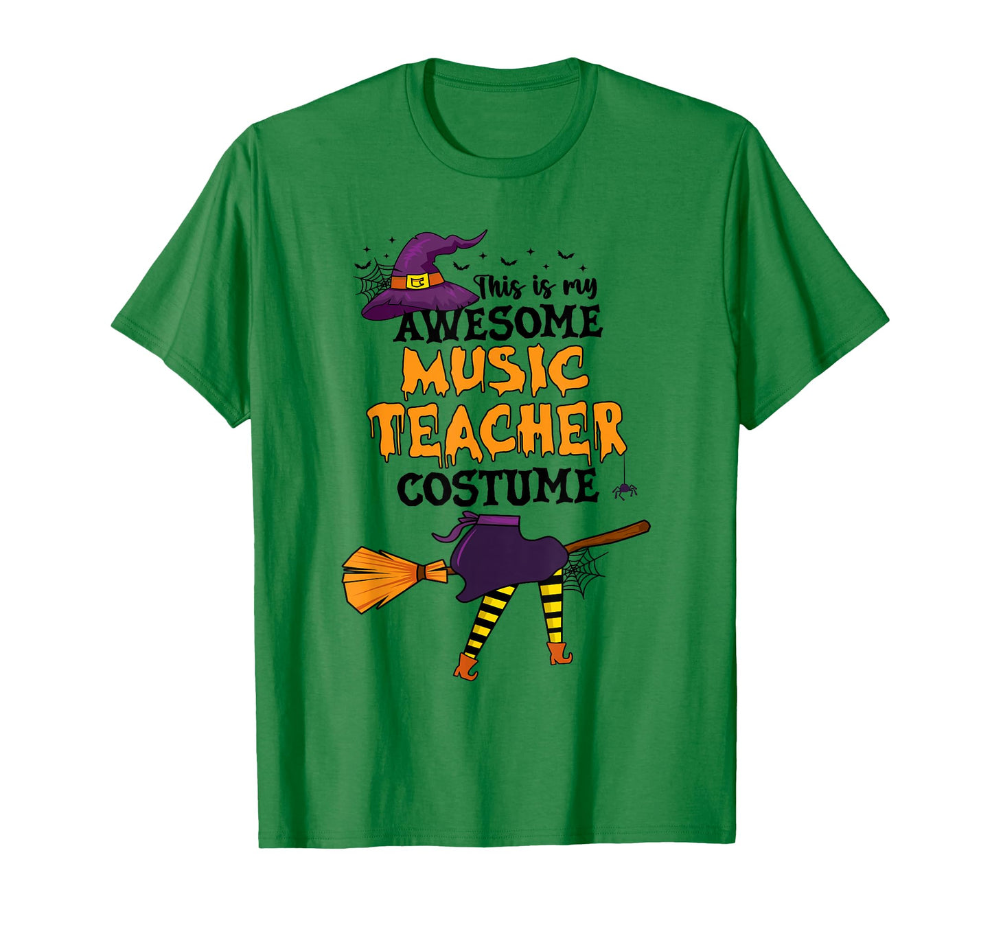 This is My Awesome Music Teacher Costume Halloween Witch T-Shirt