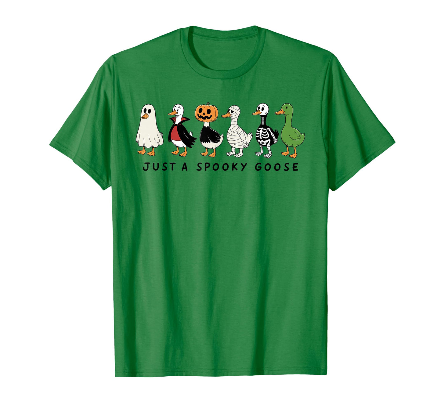 Just A Spooky Goose Halloween Goose Funny Halloween T-Shirt