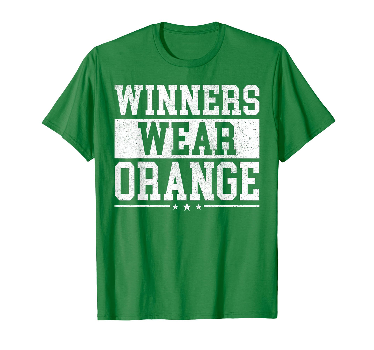 Winners Wear Orange Color War Camp Spirit Game Team Wear T-Shirt