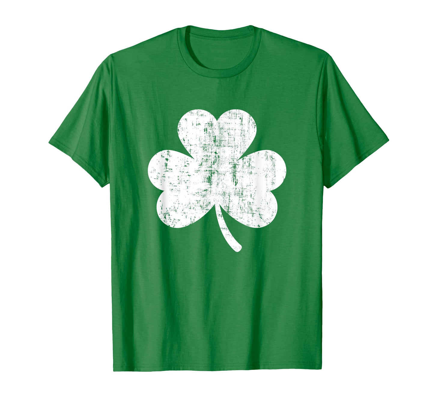Shamrock Retro Distressed Three Leaf Clover St Patricks Day T-Shirt