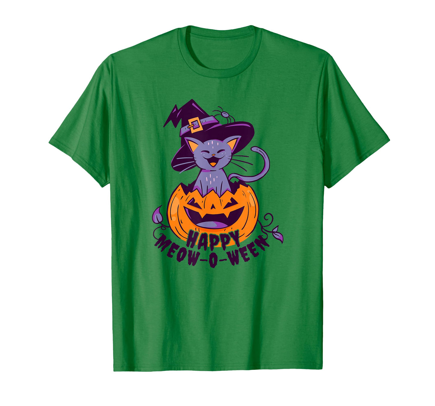 Happy Meow-O-Ween Halloween Cat T-Shirt