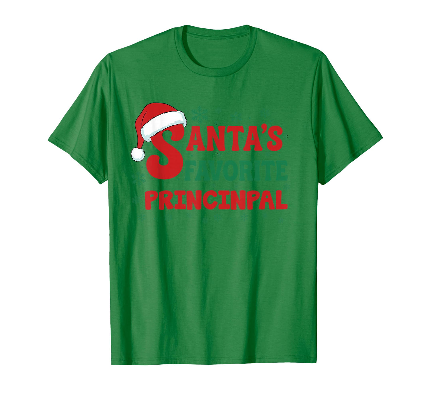 Santa's Favorite Principal Funny Christmas Holiday Pajama T-Shirt