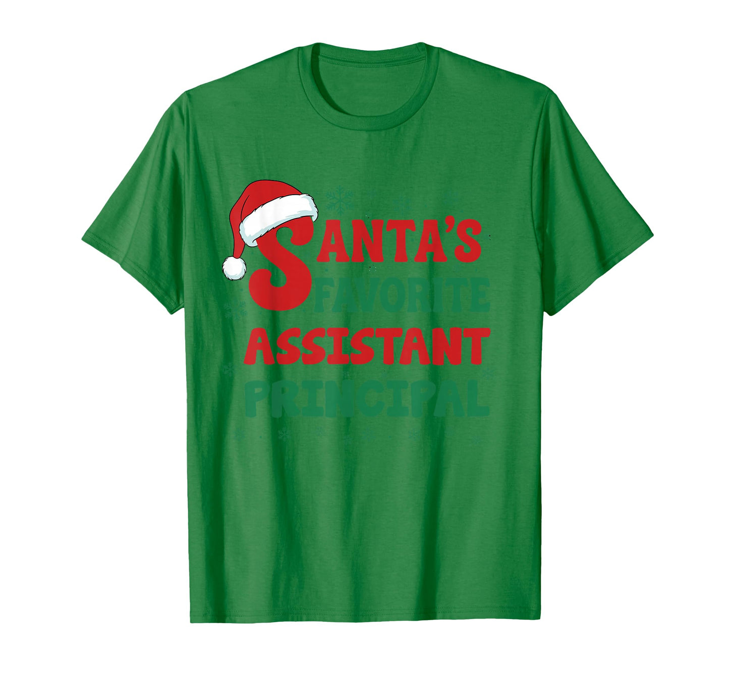 Santa's Favorite Assistant Principal Christmas Pajama T-Shirt