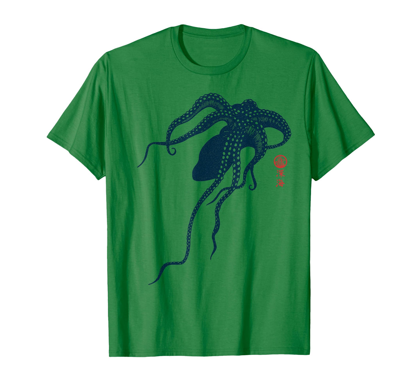 Japanese Aesthetic Asian Vintage Kraken Octopus T-Shirt