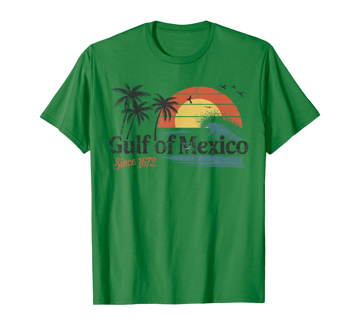 Gulf of Mexico Forever Retro Vintage Beach Mens Women T-Shirt