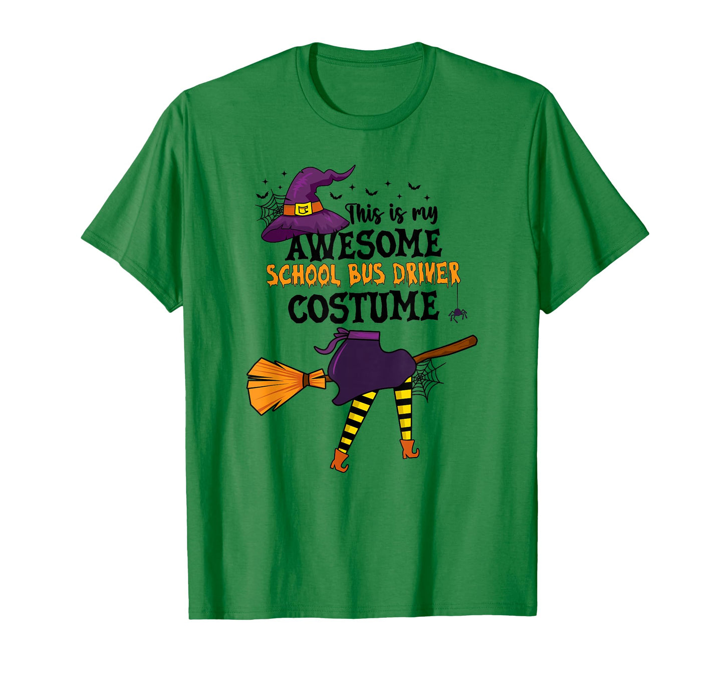 This is My Awesome School Bus Driver Costume Halloween Witch T-Shirt