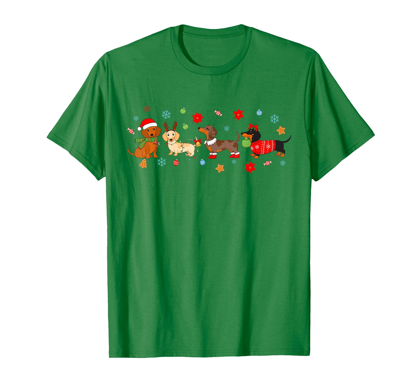 Christmas Dachshund Lover Wiener Doxie Mom Xmas Vibes T-Shirt