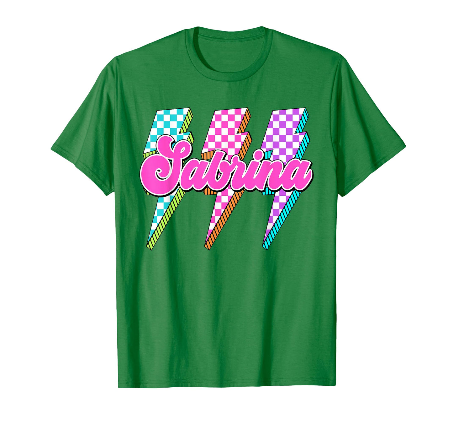 Sabrina Checkered I Love Sabrina 80's Vintage T-Shirt
