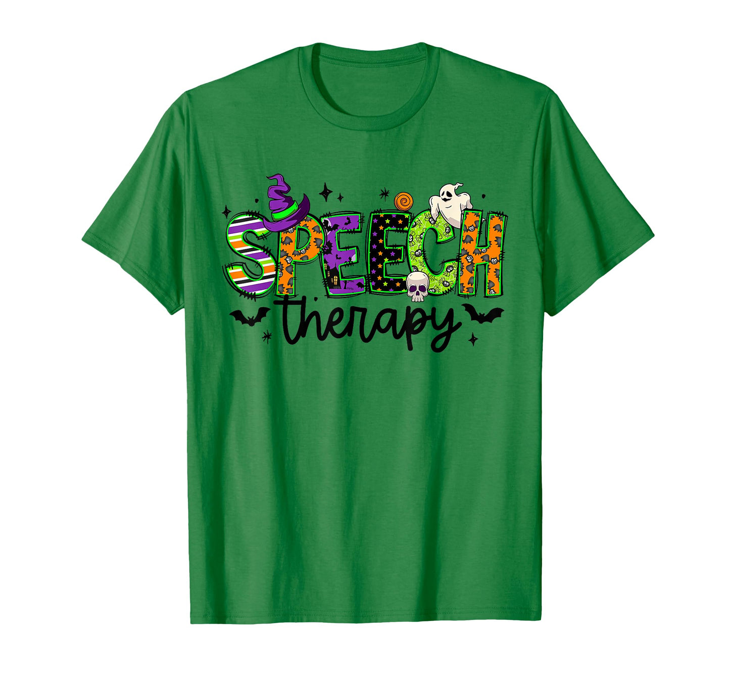 Halloween Speech Therapy Groovy Speech Language Pathologist T-Shirt