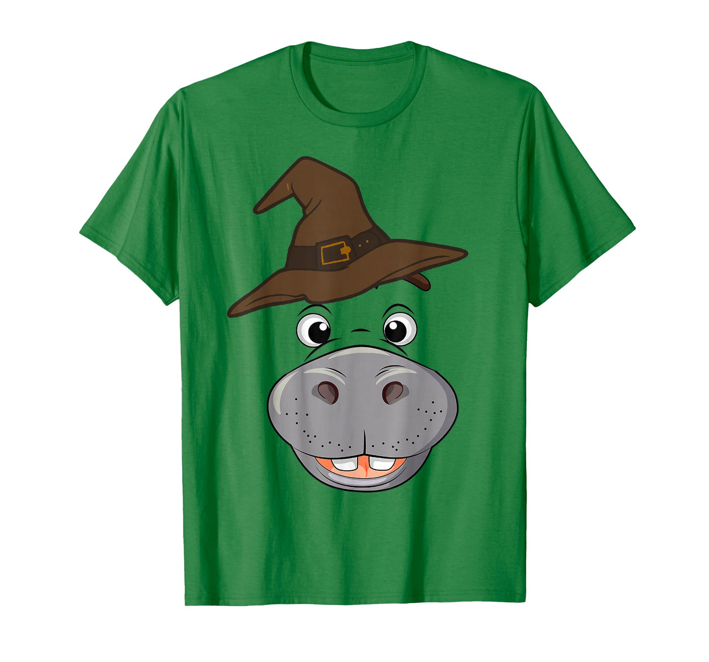 Hippo Spooky Ghost Horror Pumpkin Zombie Halloween T-Shirt