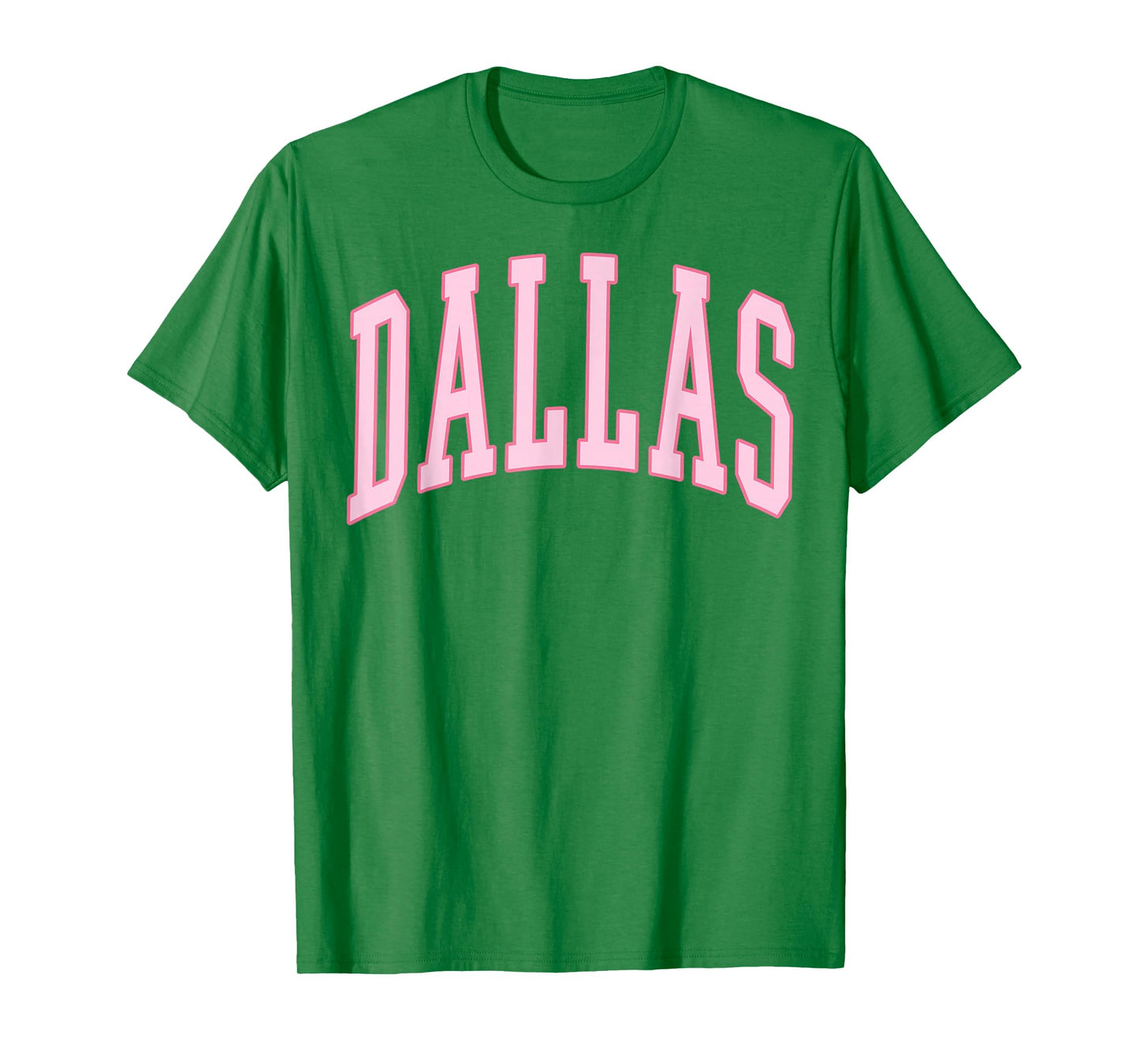 Dallas Vintage Preppy Varsity Pink Sports T-Shirt