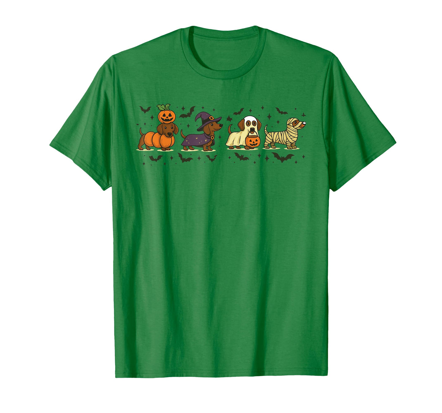 Weiner Dog Witch Happy Halloweenie Cute Halloween Dachshund T-Shirt