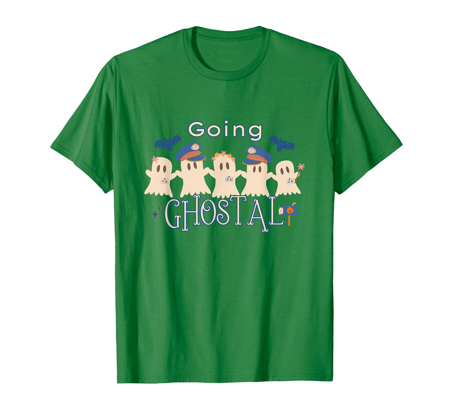 Going Ghostal Postal Worker Halloween Ghost Mail Carrier T-Shirt
