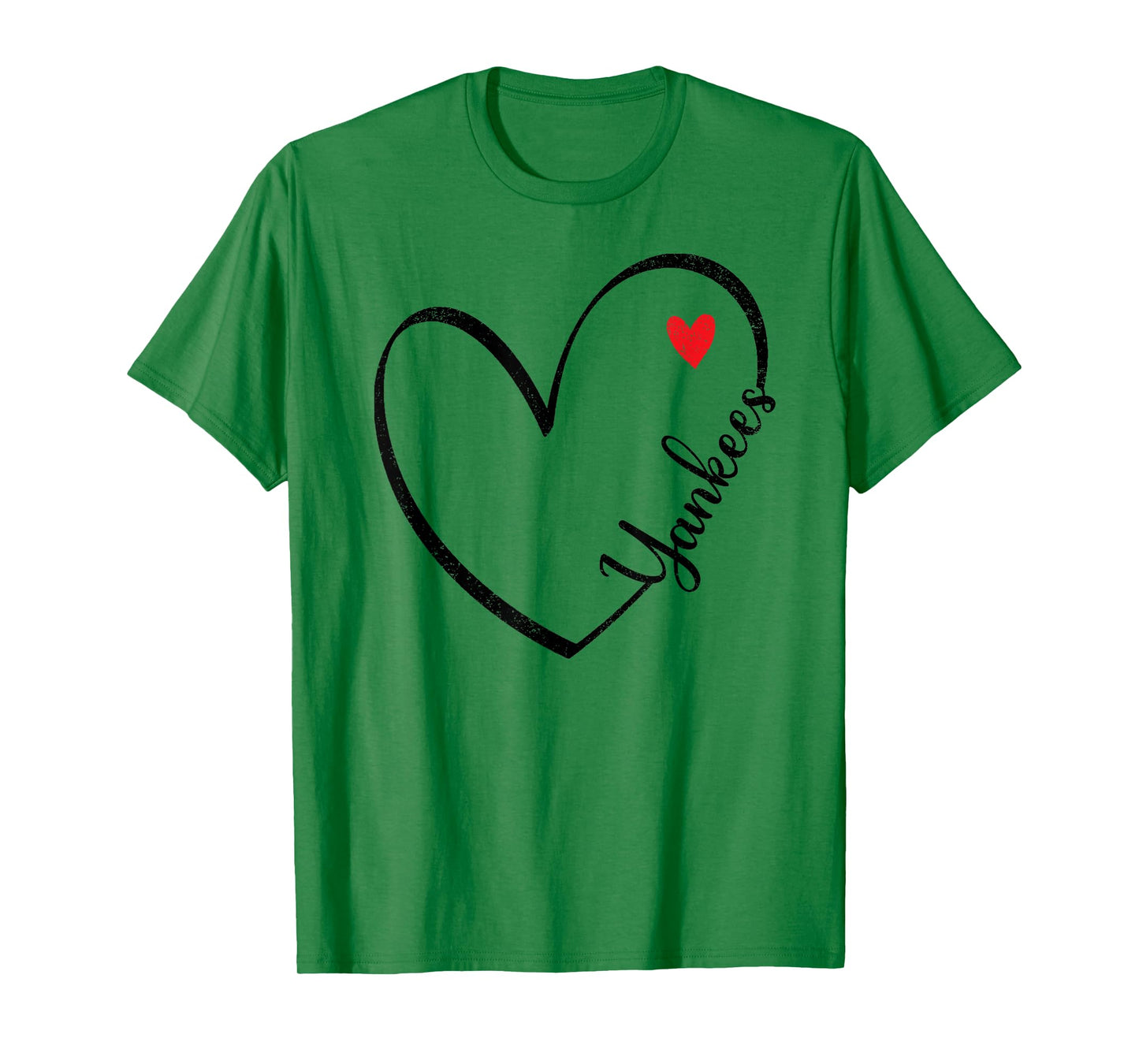 Yankees Heart Vintage Retro Men Women Boy Girl Kids T-Shirt