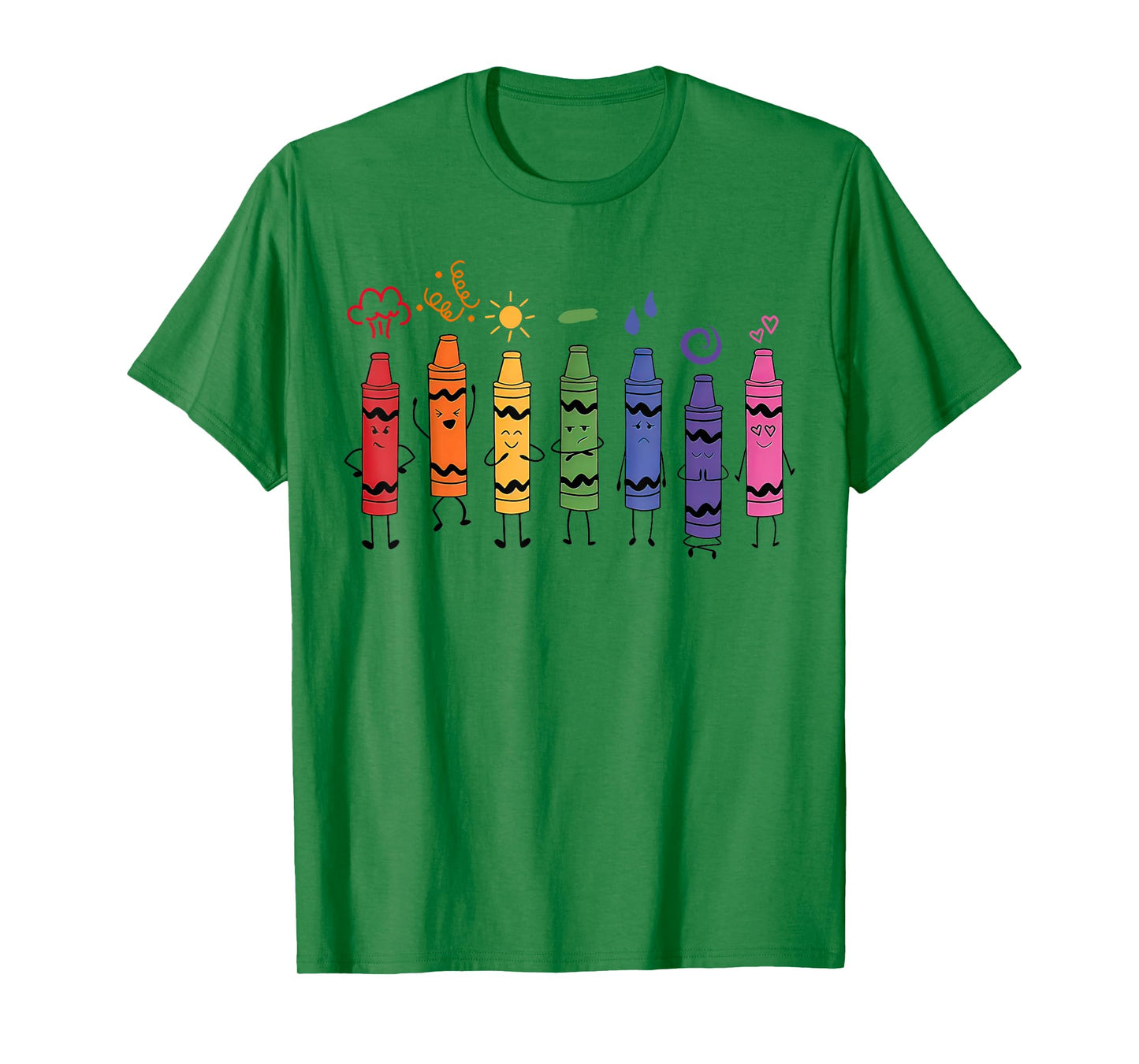 Mood Color Crayons Teacher T-Shirt