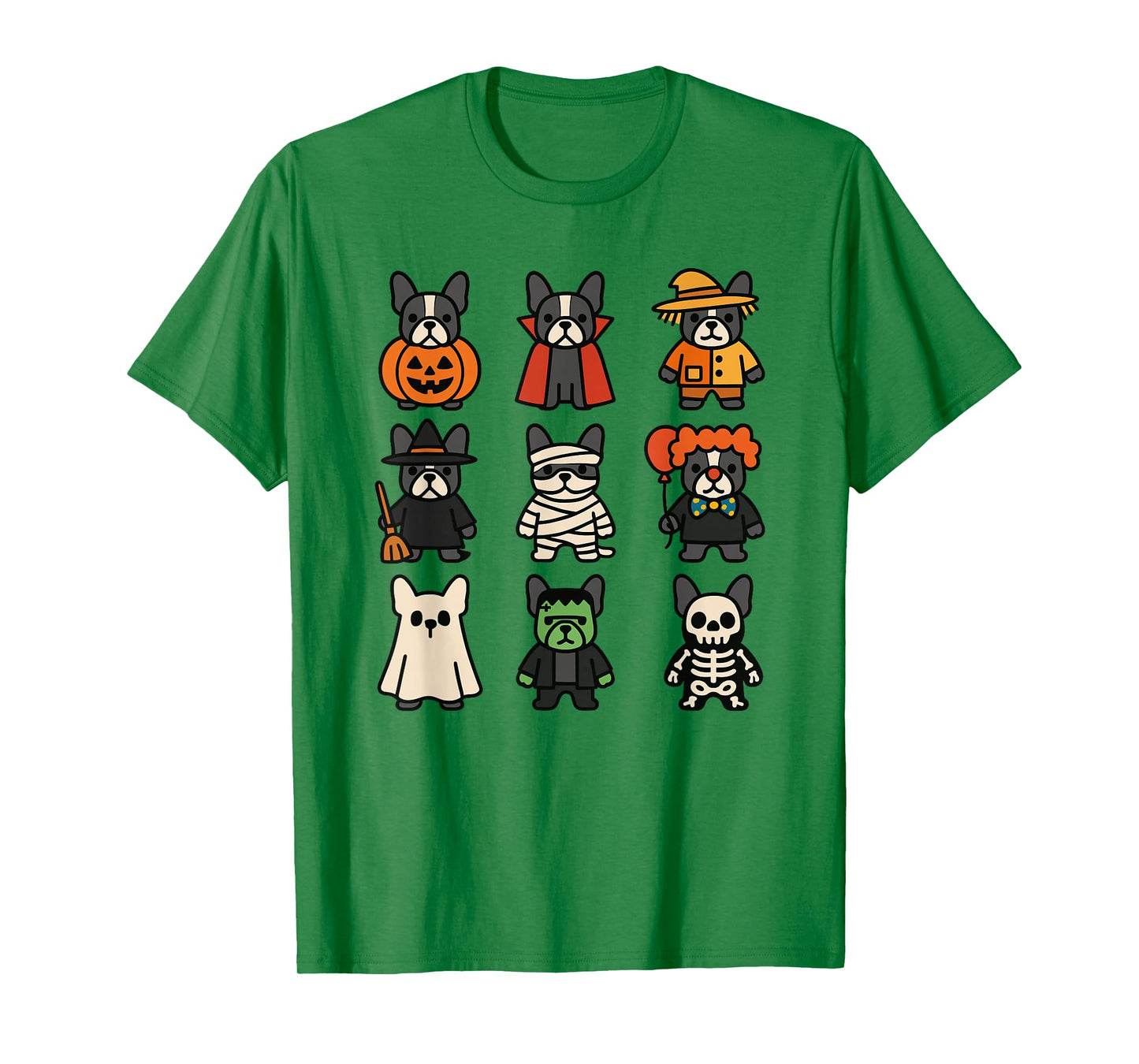 French Bulldog Halloween Costume Funny Scary Frenchie Ghost T-Shirt