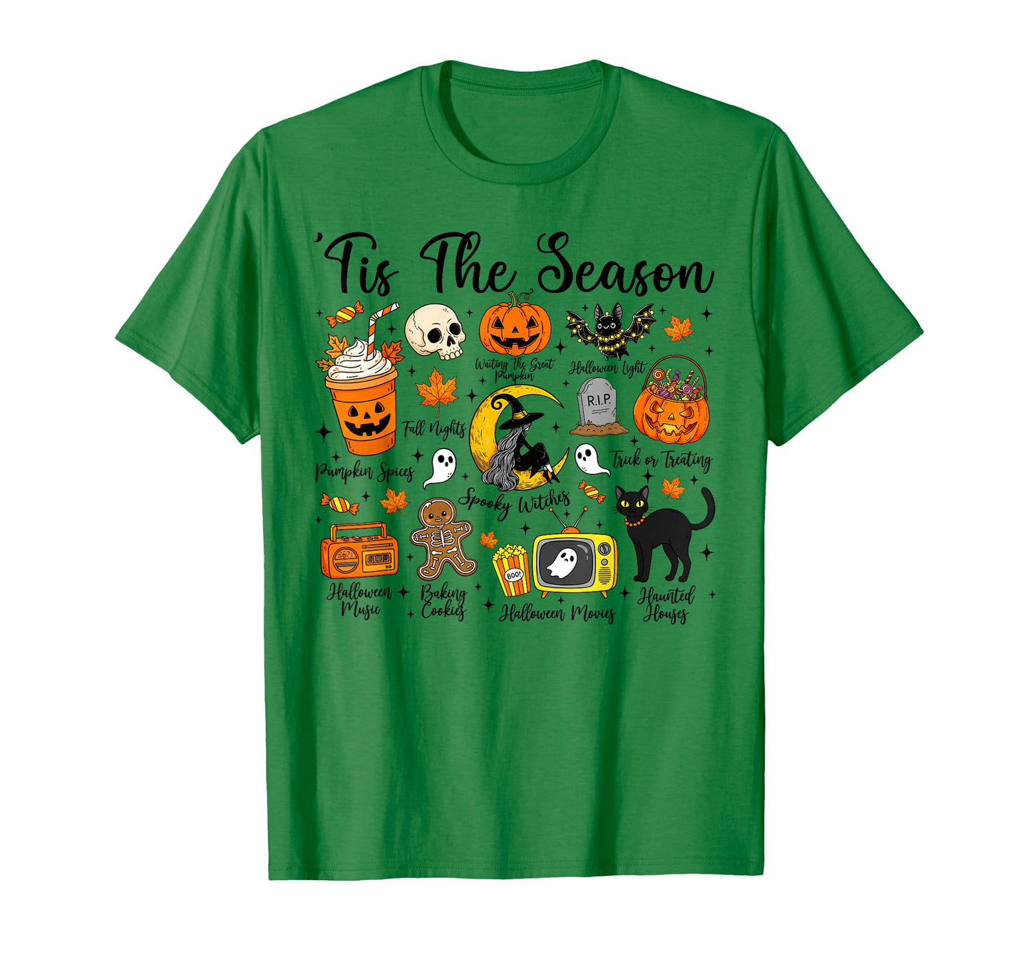 Tis The Season Halloween Pumpkin Spice Spooky Witch Fall T-Shirt