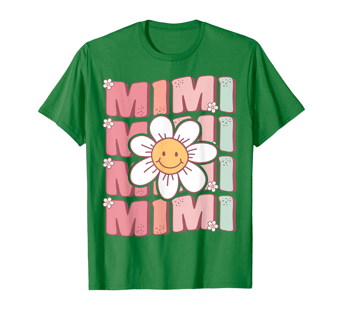 Cute Groovy Mimi 70s Family Birthday Party Daisy Flower T-Shirt