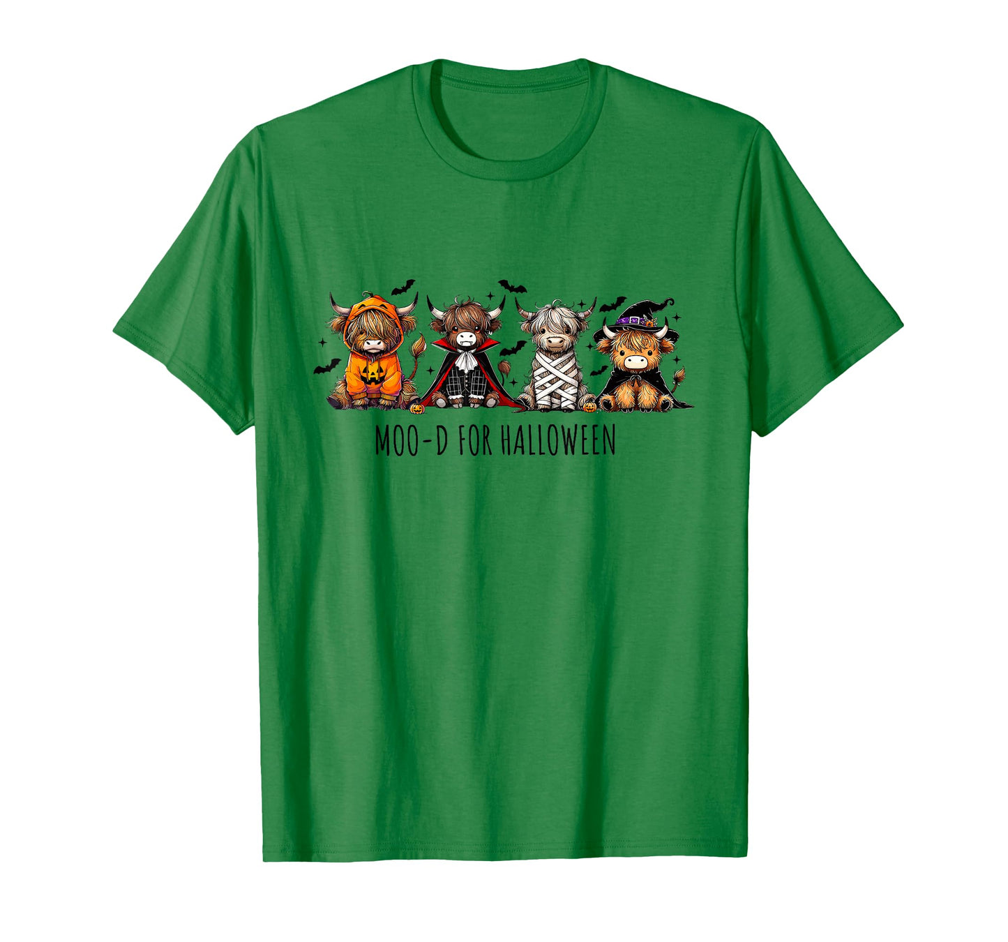 Moo-D for Halloween Highland Cow Spooky Cow Farm Cow Lover T-Shirt