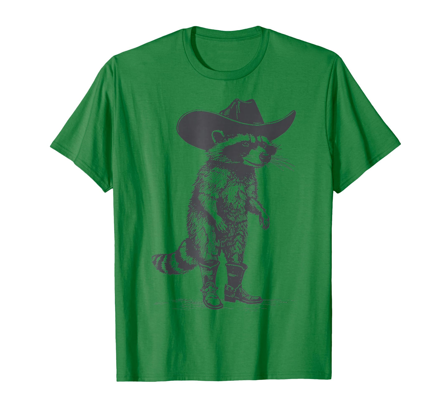 Vintage Raccoon Cowboy Cowgirl Trash Panda Western Country T-Shirt