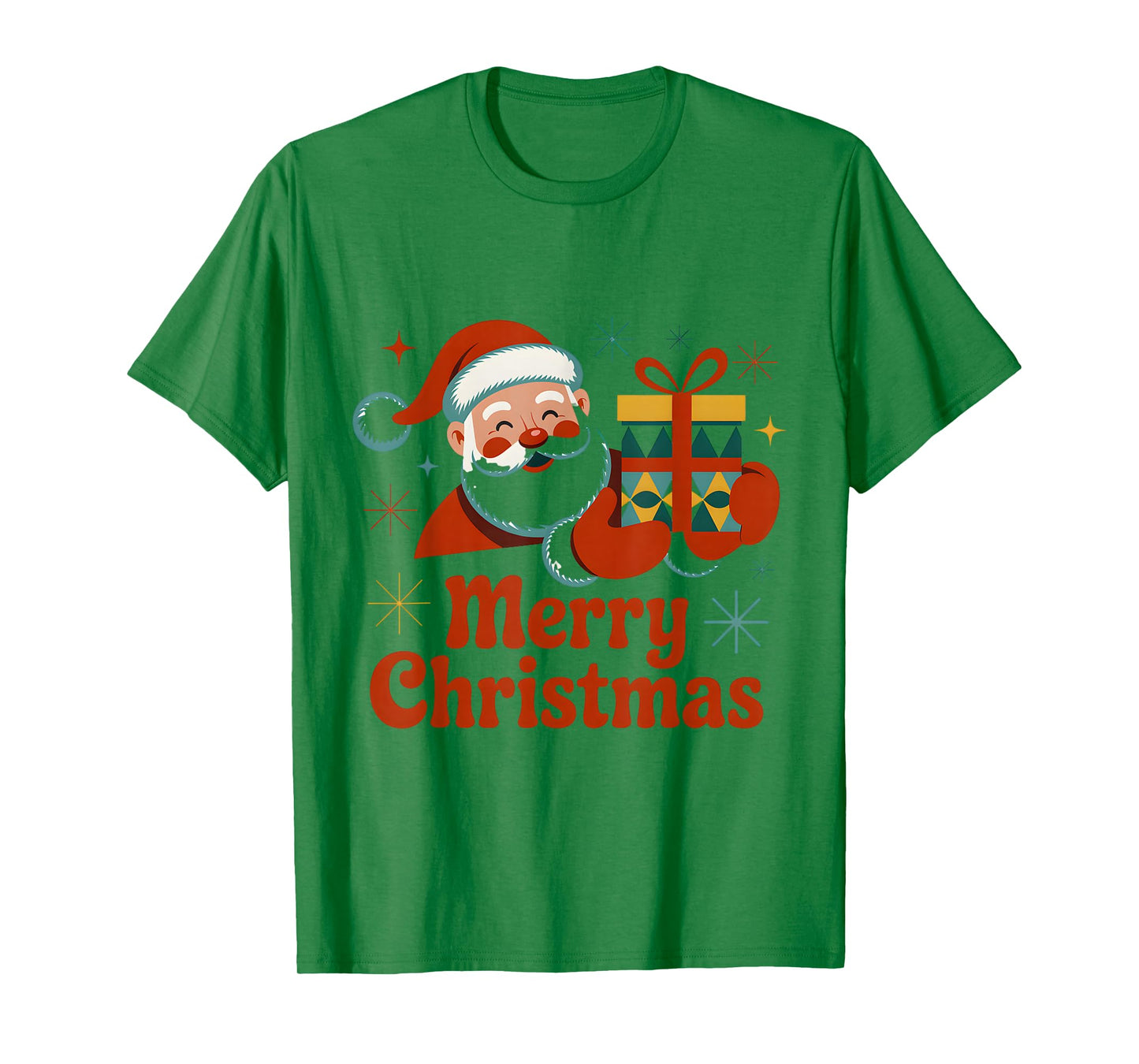 Vintage Santa Claus Merry Christmas Retro Design T-Shirt