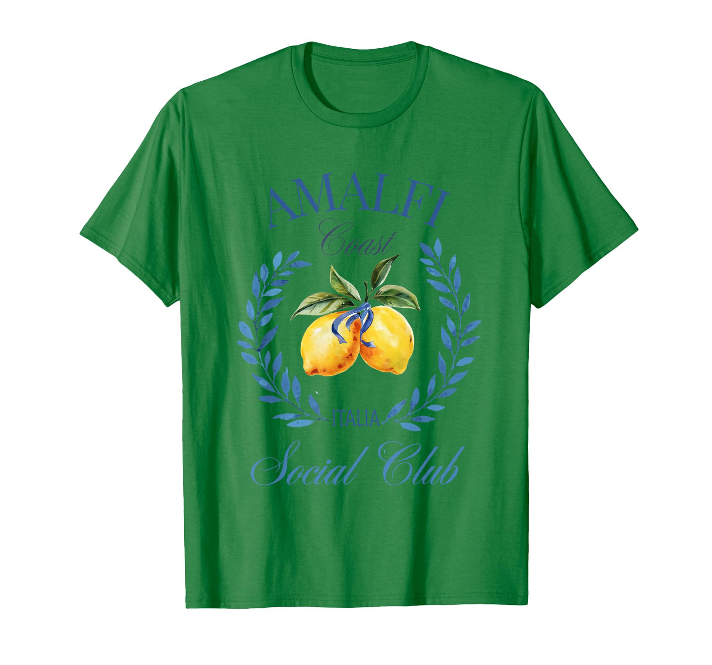 Amalfi Coast Lemon Italy Vintage Summer Travel Social Club T-Shirt