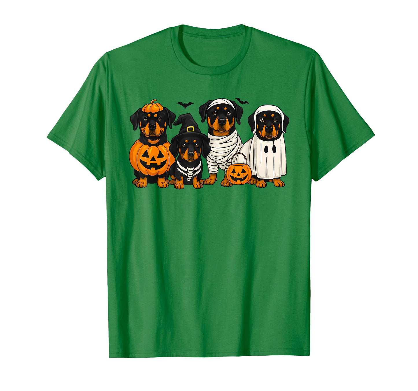 Rottweiler Lover Dog Mom Halloween Vibes Spooky Boo Pumpkin T-Shirt