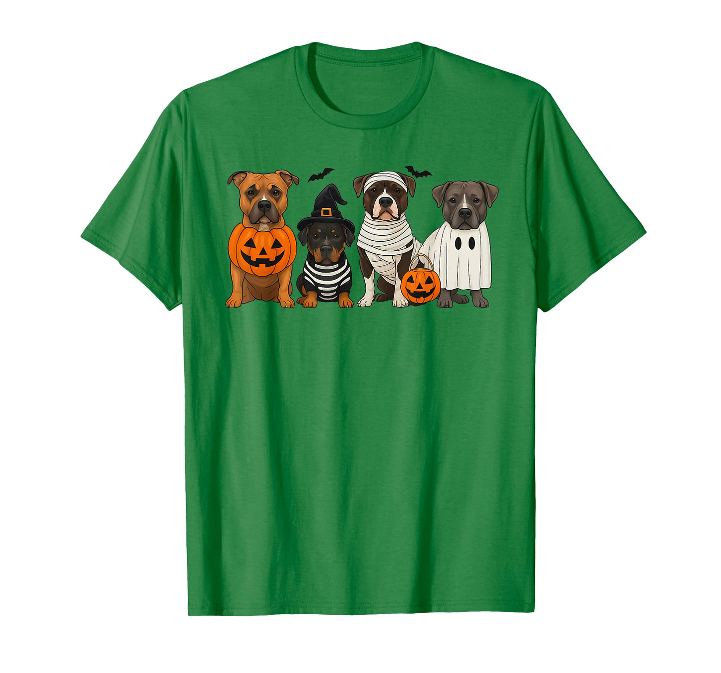 Pitbull Lover Dog Mom Halloween Vibes Spooky Boo Pumpkin T-Shirt