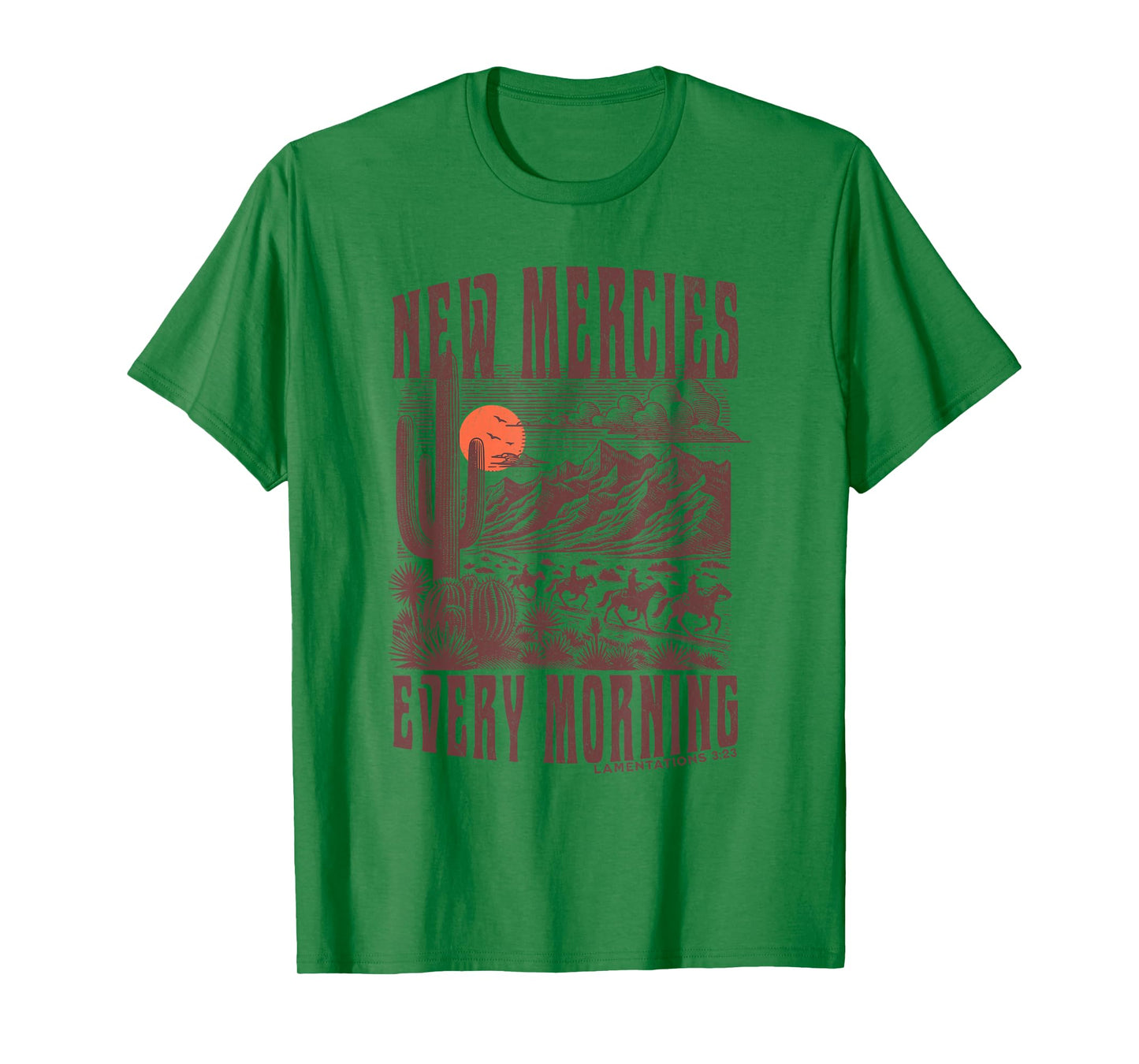 Boho Christian Bible Verse Trendy Jesus Southwest Cactus T-Shirt