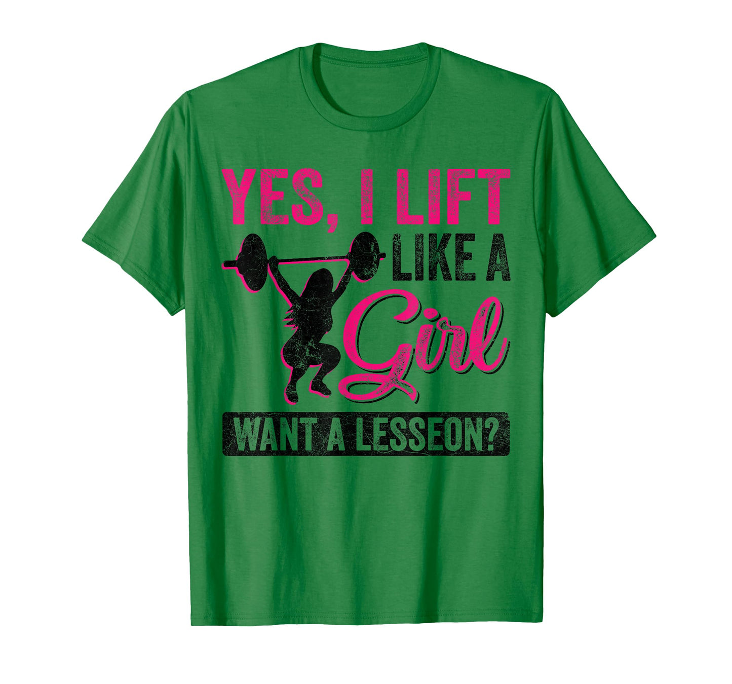 Funny Powerlifting Women Squat Bench Deadlift Girls Gym T-Shirt