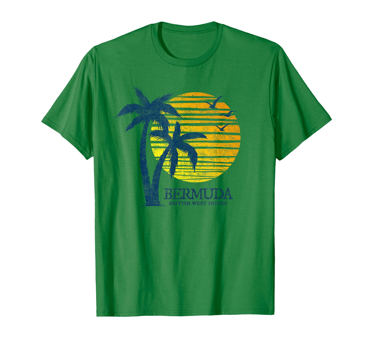 Vintage Bermuda Retro Beach Sunset Souvenir Mens Womens Kids T-Shirt