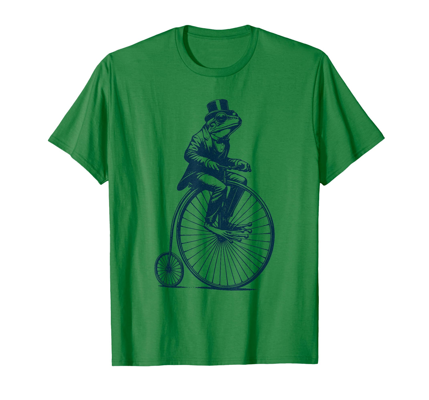 Dapper Frog riding a Vintage Penny-Farthing Bicycle Cyclist T-Shirt