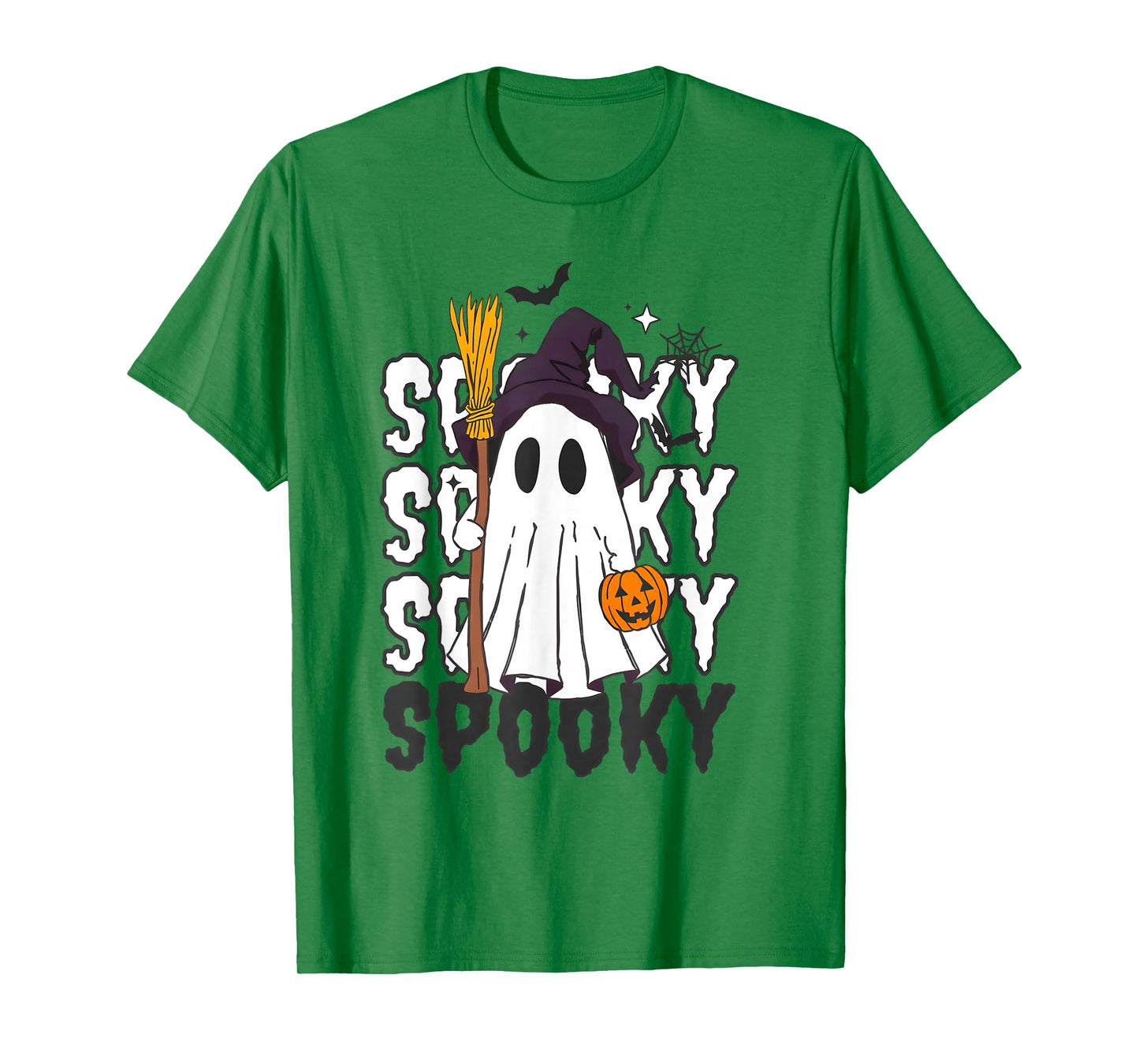 Spooky Season Retro Happy Halloween Ghost Women Toddler Girl T-Shirt