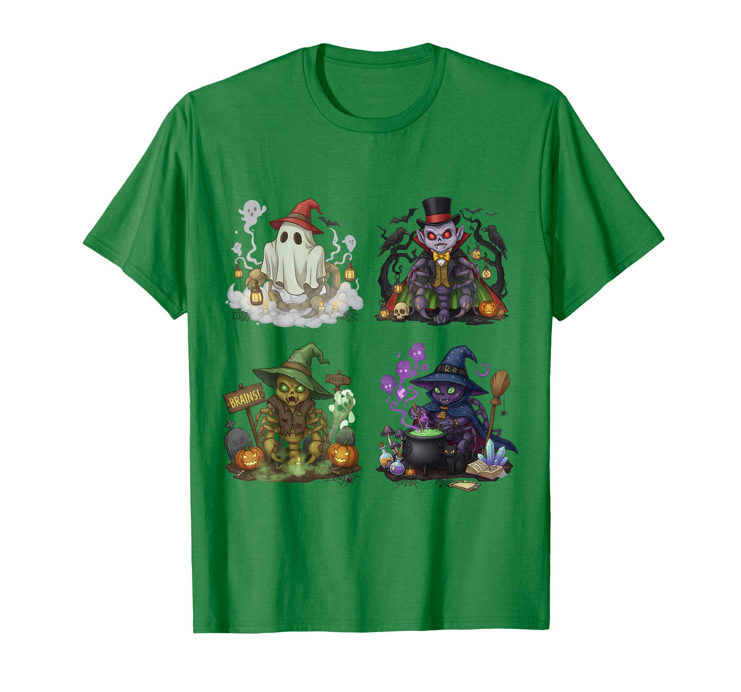 Scorpion Spooky Vampire Witch Boo Zombie Cute Halloween Boys T-Shirt