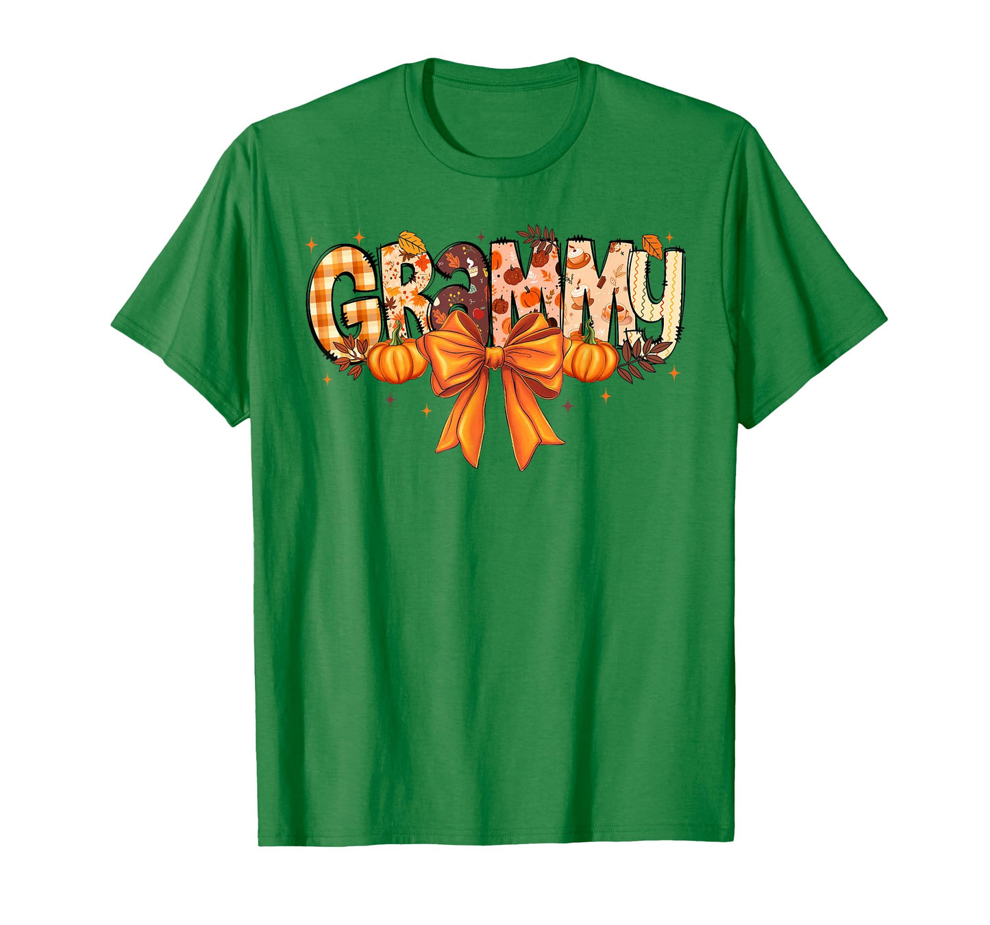 Retro Grammy Coquette Bows Grandma Fall Thanksgiving Women T-Shirt