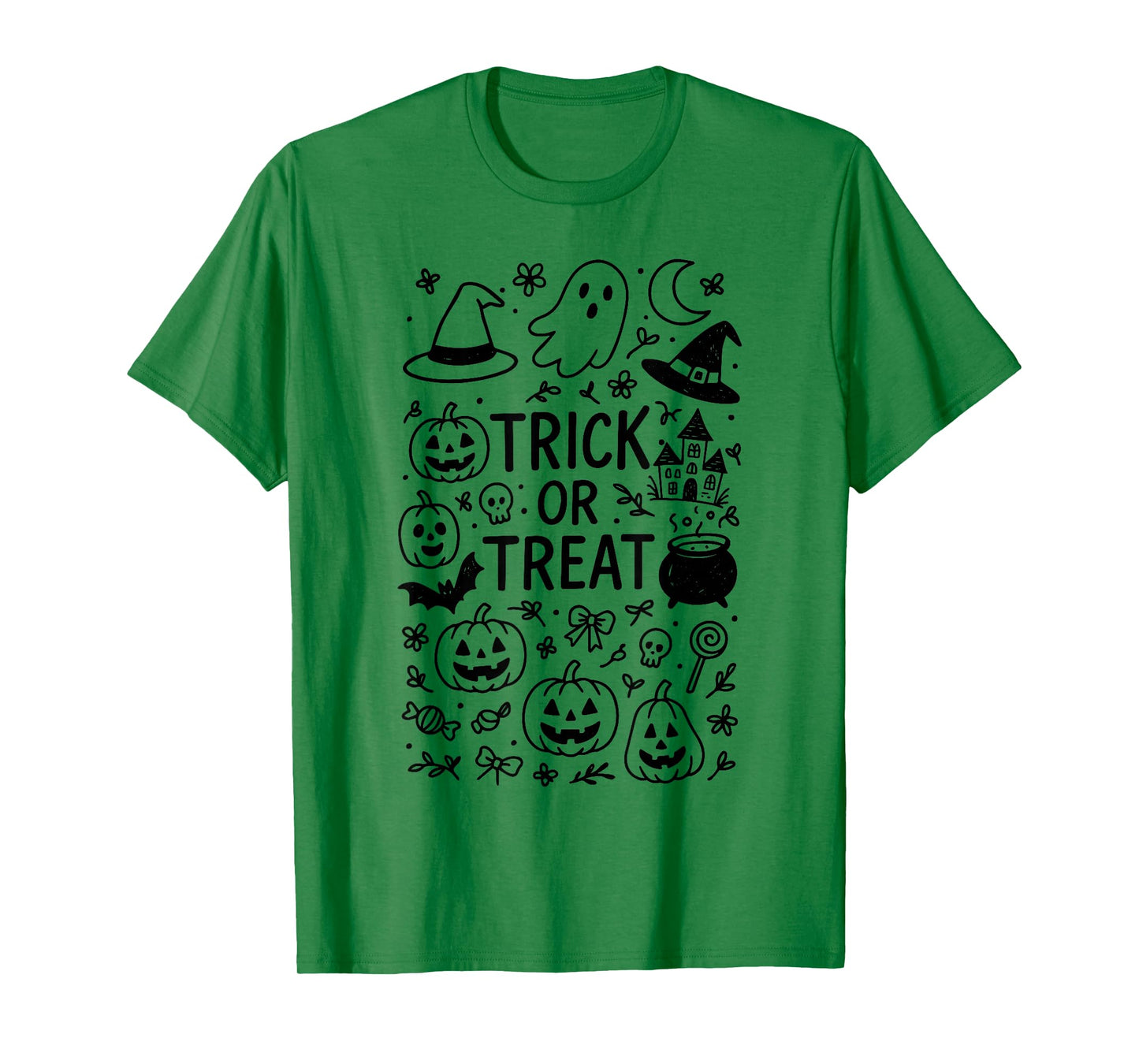 Pumpkin Halloween Costume Halloween Doodle Fun Halloween T-Shirt