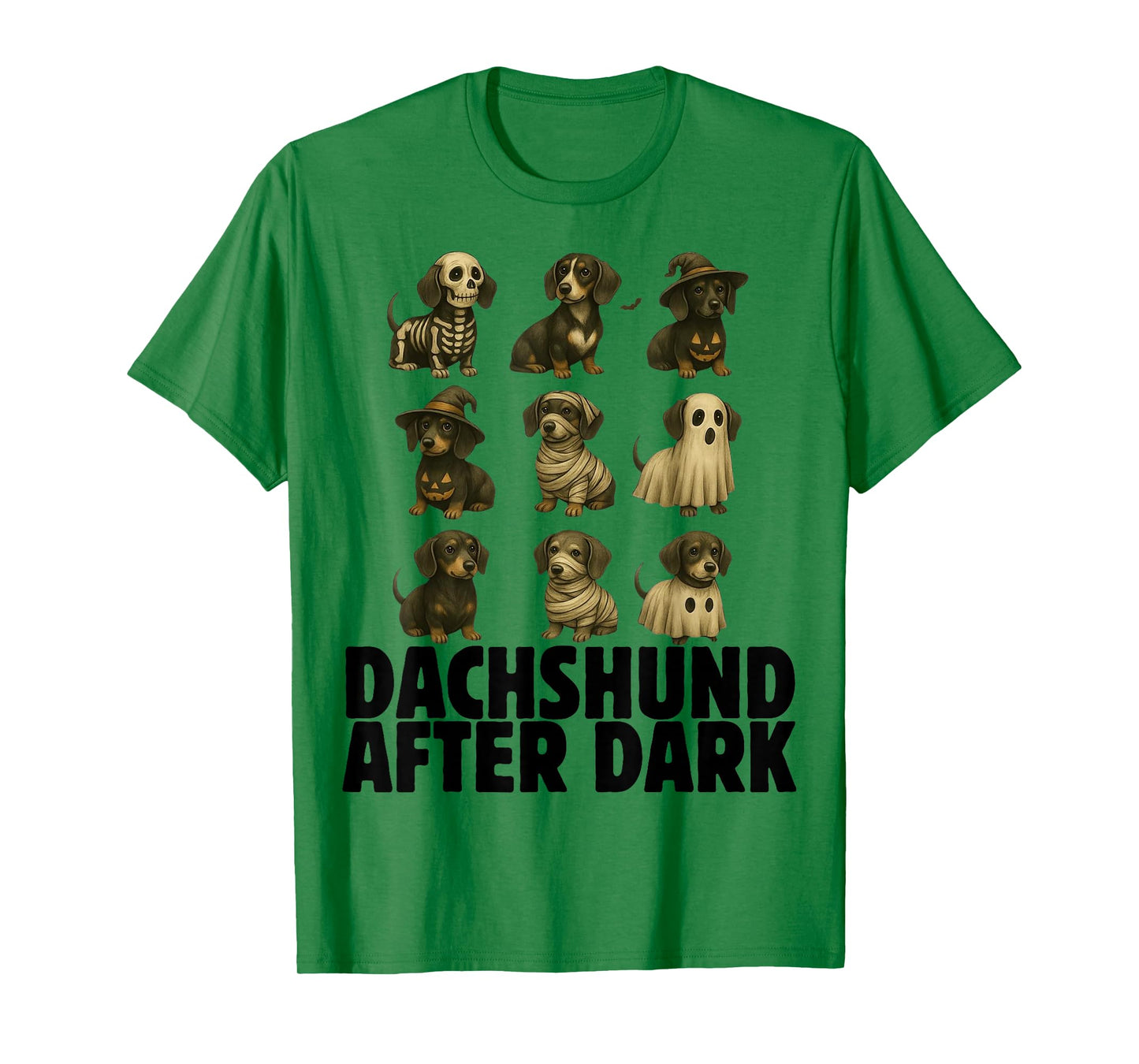Spooky Dachshund Halloween Weenie Dog Ghost Mummy Witch T-Shirt
