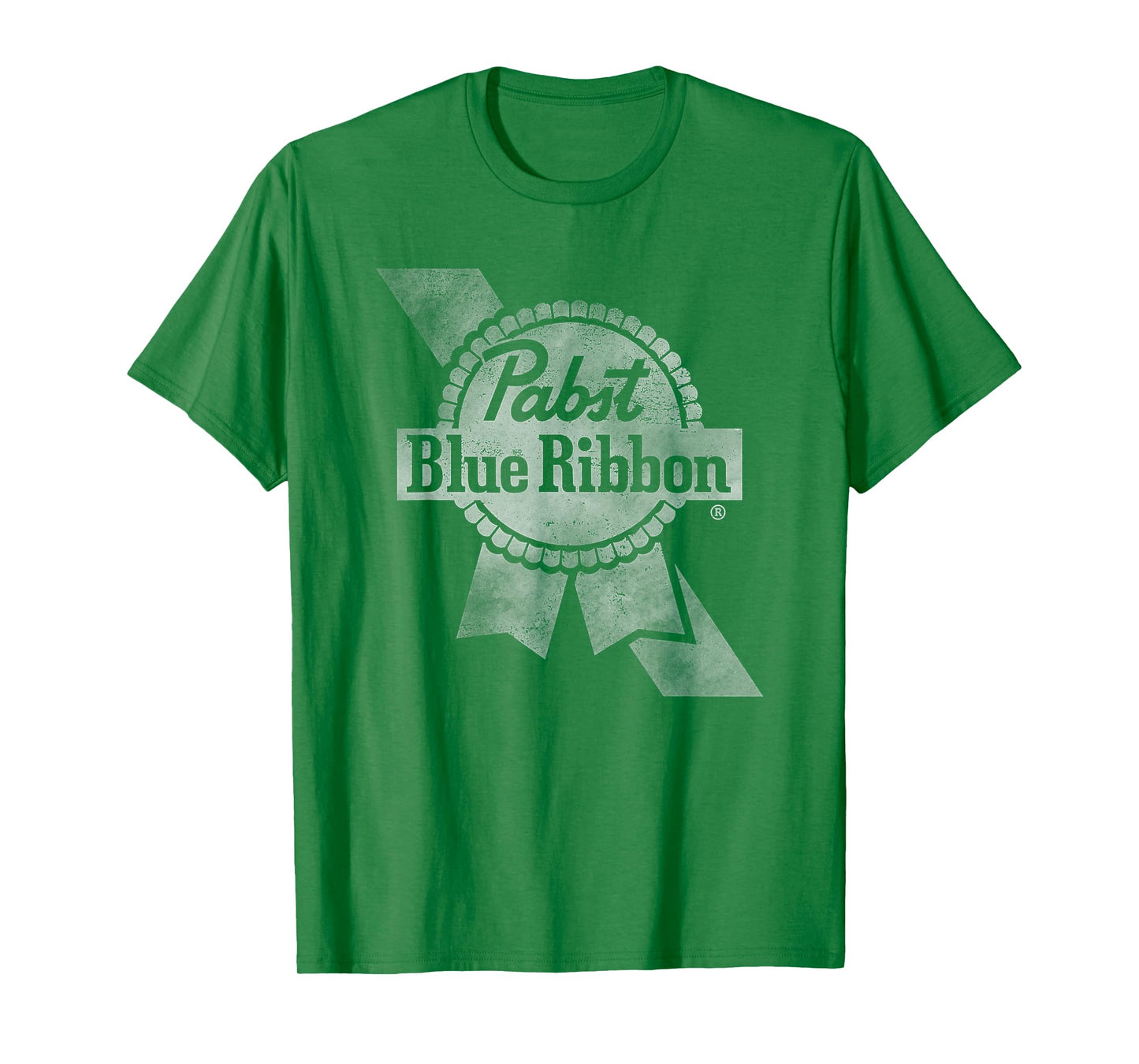 Pabst Beer Crest & Ribbon Weathered Fade T-Shirt