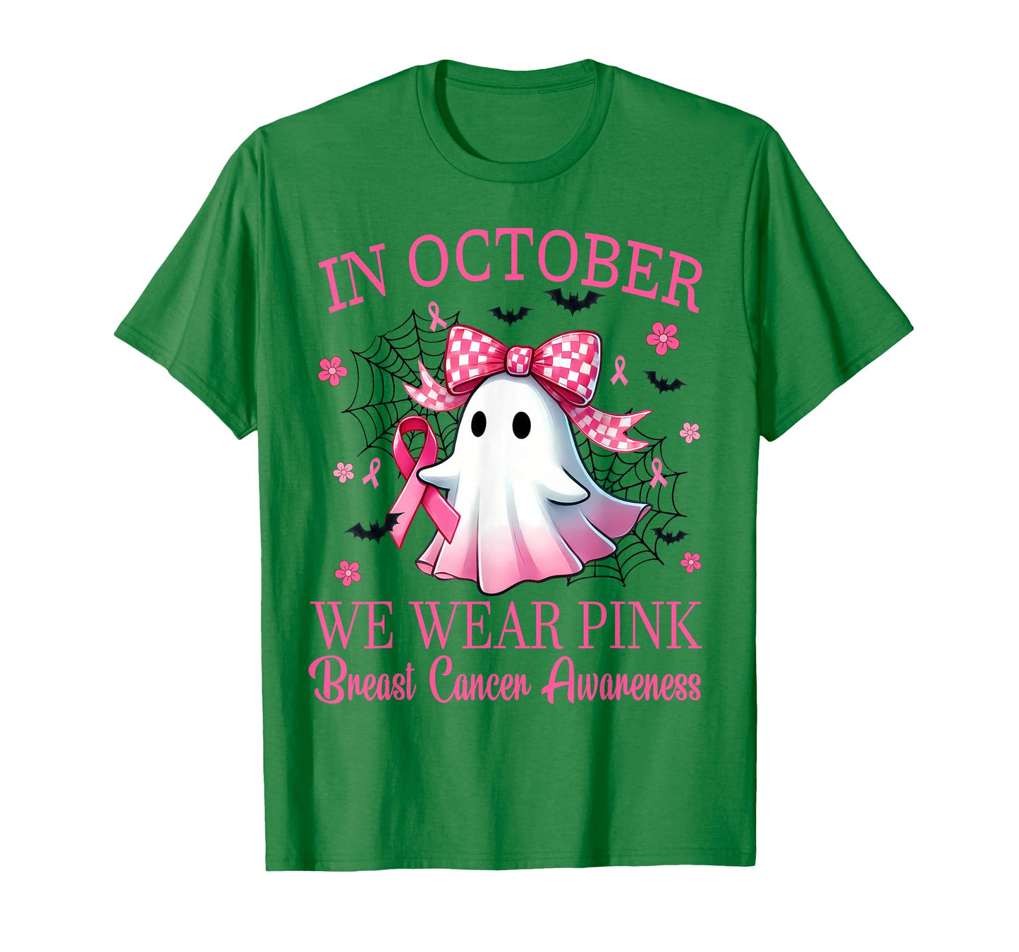 In October We Wear Pink Breast Cancer Awareness T-Shirt