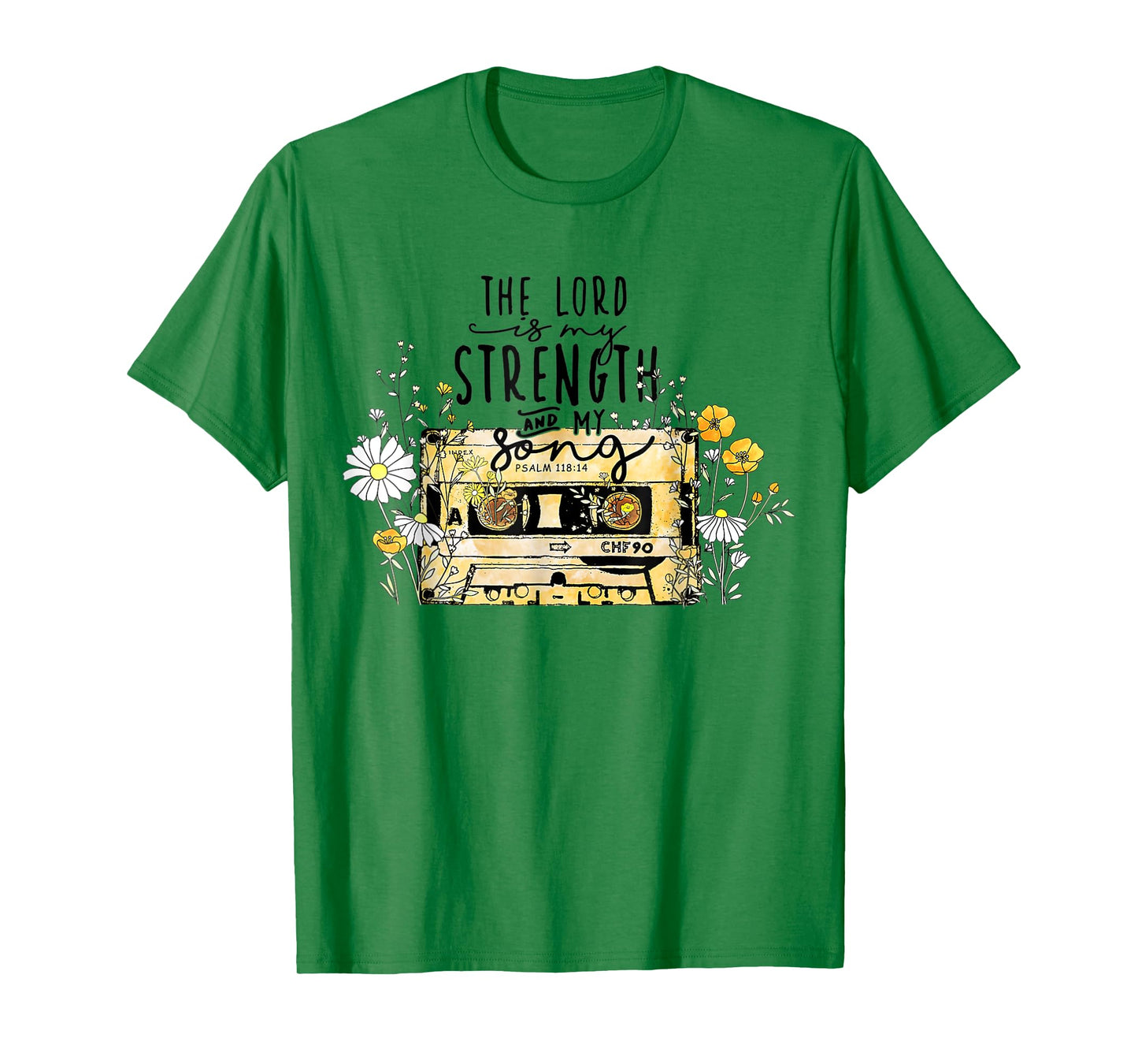 The Lord Is Strength Cassette Tape Christian Easter's Day T-Shirt
