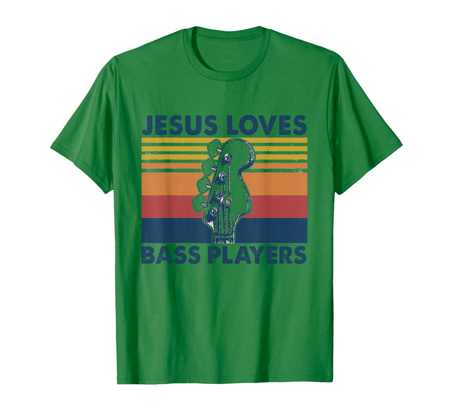 Jesus Loves Bass Players Christian Musician Funny Shirt Gift T-Shirt