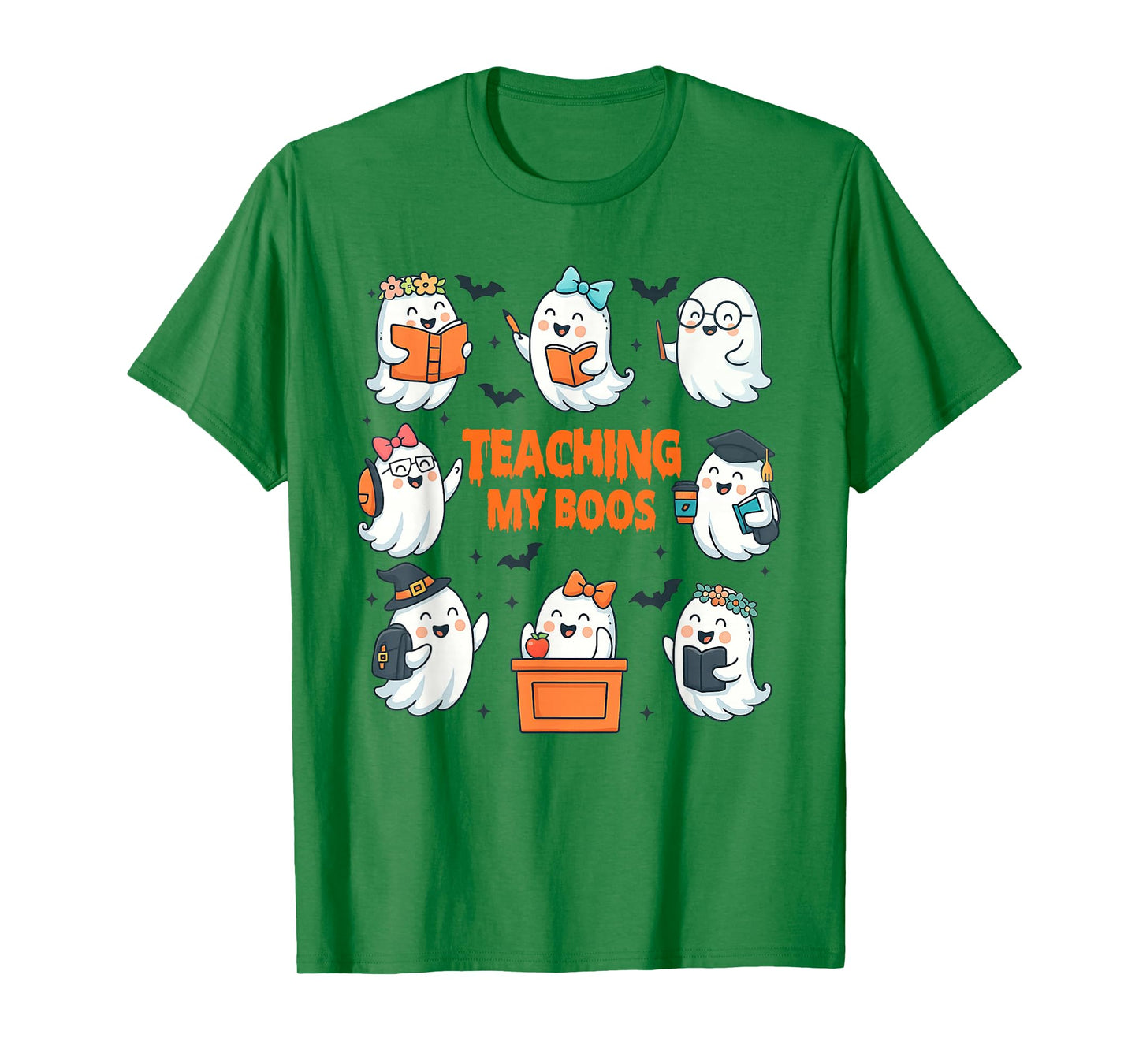 Halloween Vibes Spooky Season Teacher Teaching My Boos T-Shirt