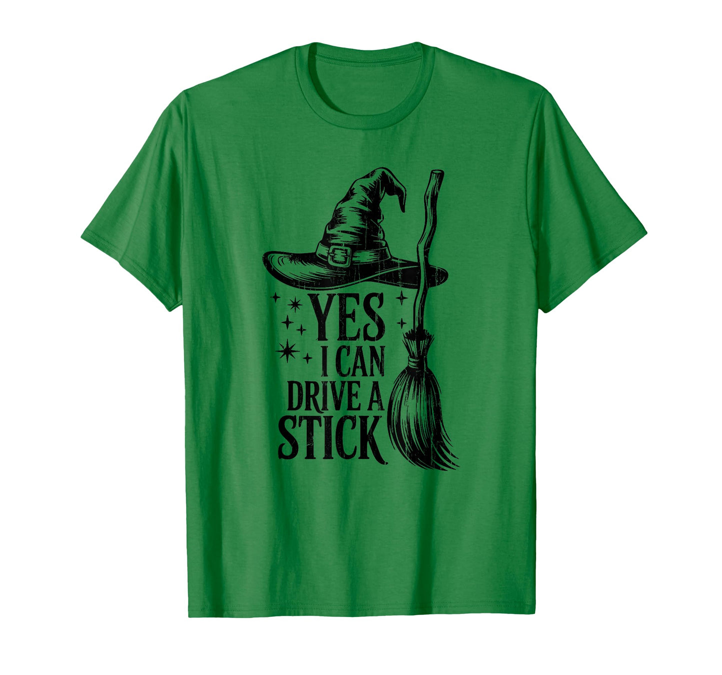 Yes I Can Drive A Stick, Witch Halloween, Mom Halloween T-Shirt