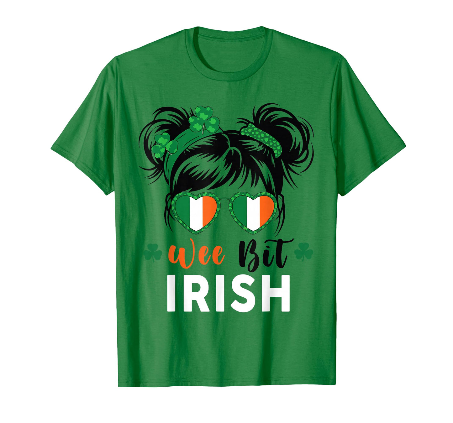 Kids Wee Bit Irish Girl St Patrick's Day Baby Toddler Funny T-Shirt