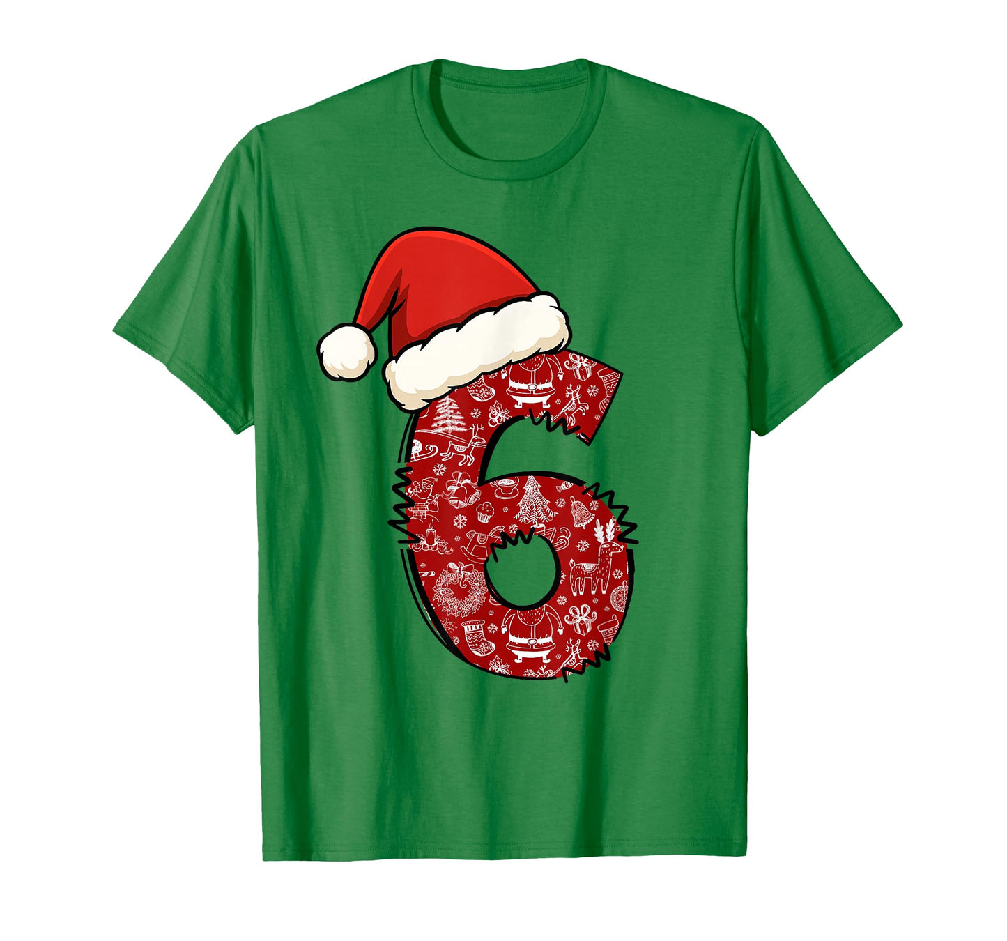 Funny 67 Six Seven Meme Santa Hat Matching Couples Christmas T-Shirt