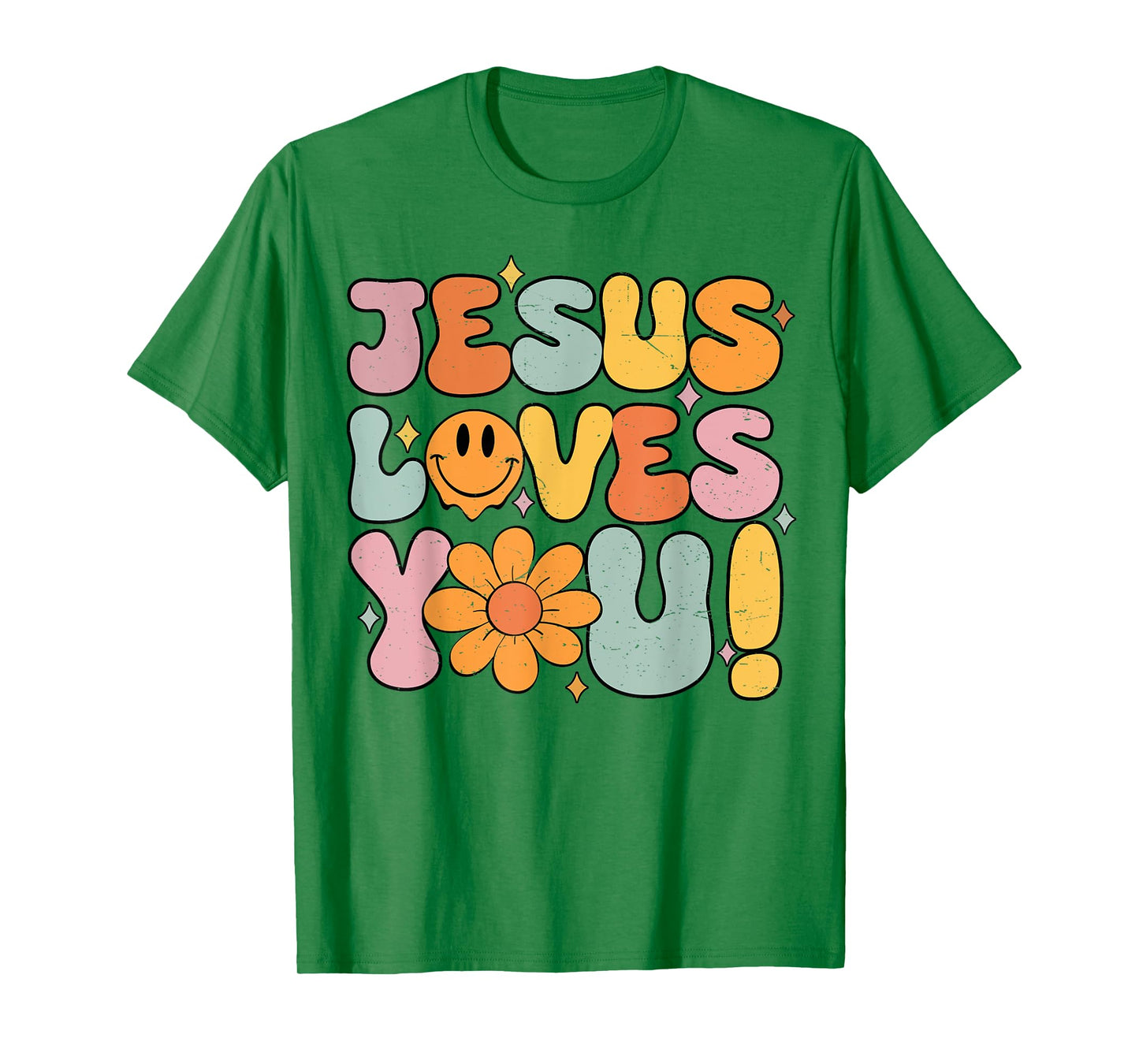 Jesus Loves You Cute Christian Teen Girl Graphic Tees T-Shirt