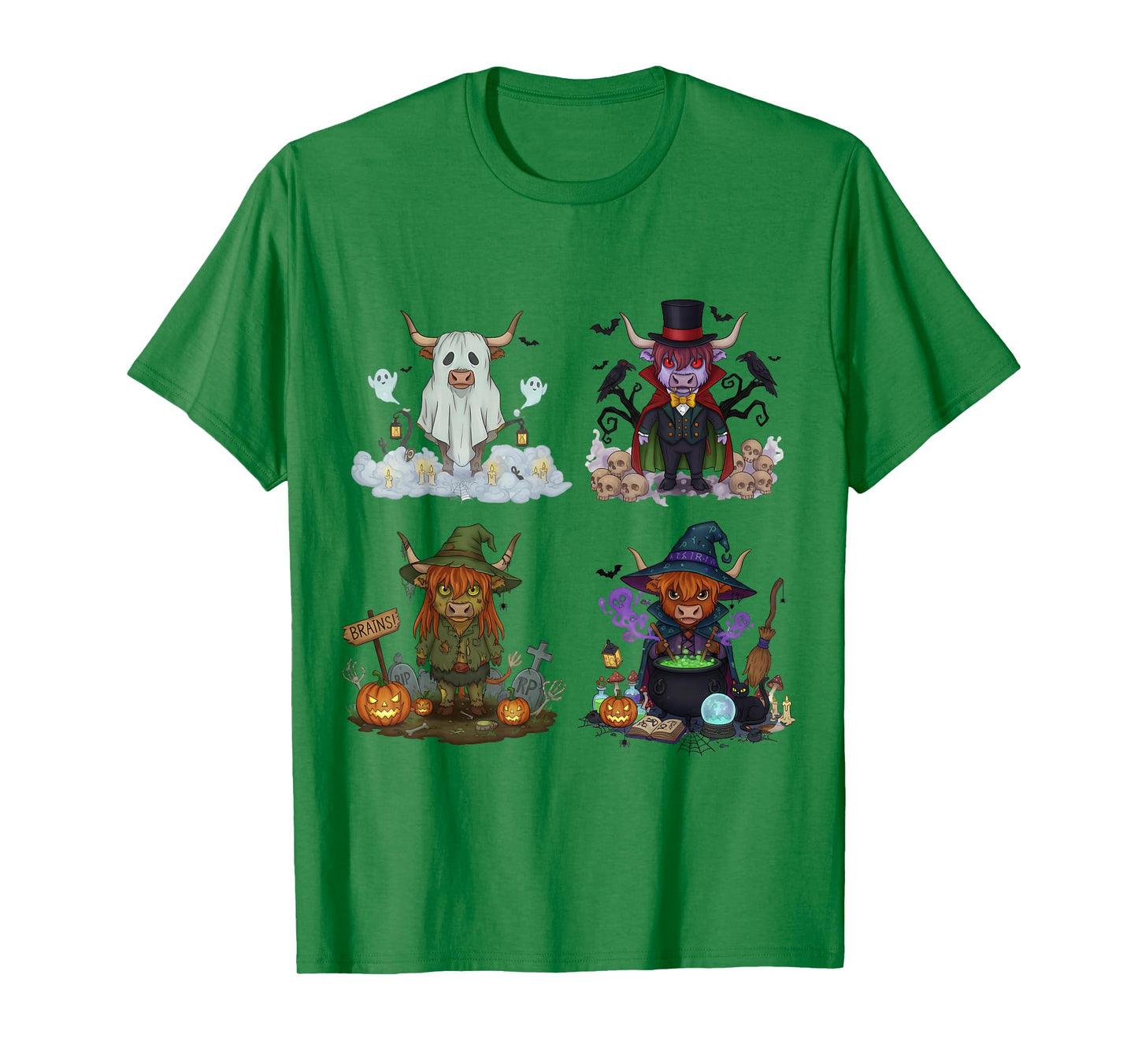 Hippo Spooky Vampire Witch Boo Zombie Cute Halloween Boys T-Shirt